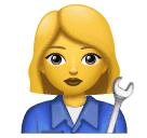 Joypixels 👩‍🔧 Woman Mechanic