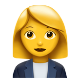 Apple 👩‍💼 Woman Office Worker