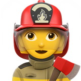 Apple 👩‍🚒 Woman Firefighter