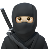 Apple 🥷🏻 Ninja: Light Skin Tone
