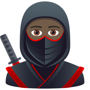 Skype 🥷🏿 Ninja: Dark Skin Tone