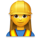 Joypixels 👷‍♀️ Woman Construction Worker
