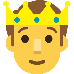 Openmoji🫅 Person with Crown