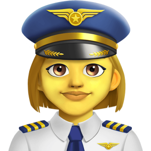 Emojidex 👩‍✈️ Woman Pilot