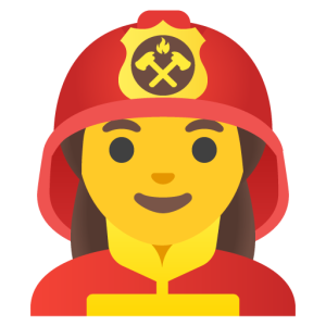 Google 👩‍🚒 Woman Firefighter
