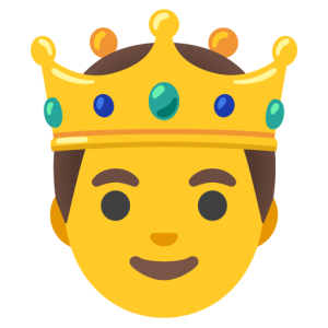 Google 🫅 Person with Crown