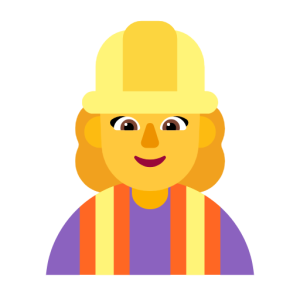 Microsoft 👷‍♀️ Woman Construction Worker
