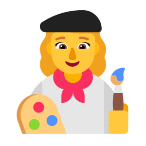 Microsoft 👩‍🎨 Woman Artist