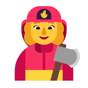 Microsoft 👩‍🚒 Woman Firefighter
