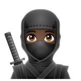 Whatsapp 🥷🏿 Ninja: Dark Skin Tone