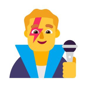 Microsoft 👨‍🎤 Man Singer