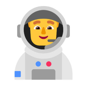 Microsoft 👨‍🚀 Man Astronaut