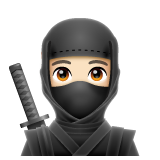 Whatsapp 🥷🏻 Ninja: Light Skin Tone
