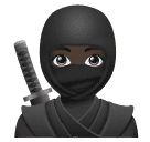 Facebook 🥷🏿 Ninja: Dark Skin Tone