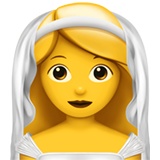 Apple 👰‍♀️ Woman with Veil