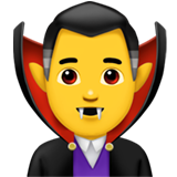 Apple 🧛‍♂️ Man Vampire