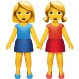 Apple 👭 Women Holding Hands