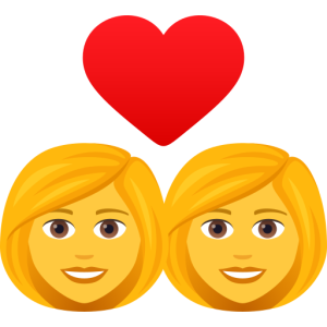 Skype 👩‍❤️‍👩 Couple with Heart: Woman & Woman