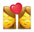 Joypixels 👩‍❤️‍💋‍👩 Pocałunek: Kobieta i Kobieta