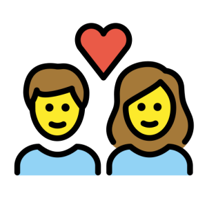 Joypixels 👩‍❤️‍👨 Couple with Heart: Woman & Man
