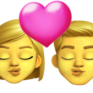 Emojidex 👩‍❤️‍💋‍👨 Kiss: Woman & Man