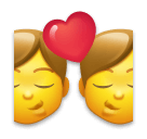 Openmoji👨‍❤️‍💋‍👨 Beso: Hombre y Hombre