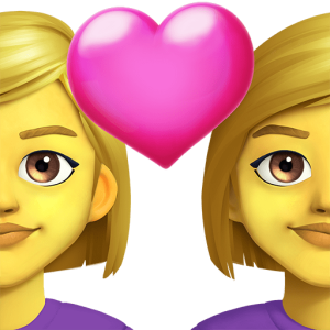 Openmoji👩‍❤️‍👩 Couple with Heart: Woman & Woman