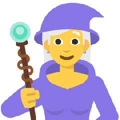 Joypixels 🧙‍♀️ Woman Mage
