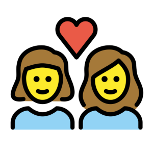 Messenger👩‍❤️‍👩 Couple with Heart: Woman & Woman
