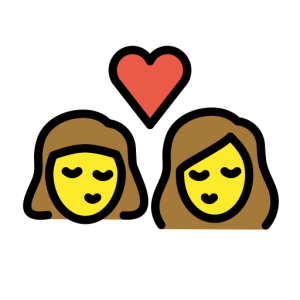 Emojidex 👩‍❤️‍💋‍👩 Pocałunek: Kobieta i Kobieta