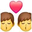 Samsung 👨‍❤️‍💋‍👨 Beso: Hombre y Hombre