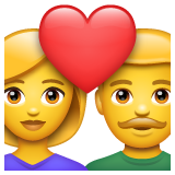 Samsung 👩‍❤️‍👨 Couple with Heart: Woman & Man
