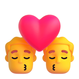 Microsoft 👨‍❤️‍💋‍👨 Beso: Hombre y Hombre