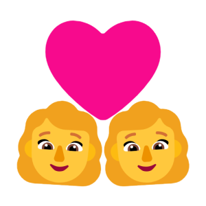 Microsoft 👩‍❤️‍👩 Couple with Heart: Woman & Woman