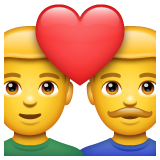 Whatsapp 👨‍❤️‍👨 Couple with Heart: Man & Man