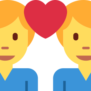Twitter 👨‍❤️‍👨 Couple with Heart: Man & Man