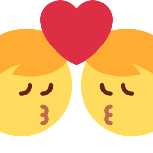 Facebook 👨‍❤️‍💋‍👨 Beso: Hombre y Hombre