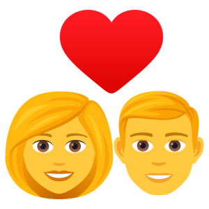 Twitter 👩‍❤️‍👨 Couple with Heart: Woman & Man