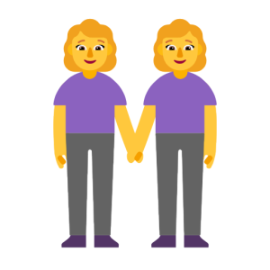 Twitter 👭 Women Holding Hands