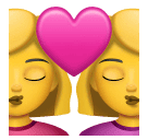 Facebook 👩‍❤️‍💋‍👩 Pocałunek: Kobieta i Kobieta