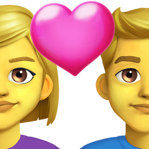 Facebook 👩‍❤️‍👨 Couple with Heart: Woman & Man