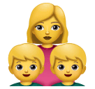 Skype 👩‍👦‍👦 Family: Woman & Boy & Boy