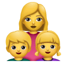 Skype 👩‍👧‍👦 Family: Woman & Girl & Boy