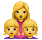 Skype 👩‍👧‍👧 Family: Woman & Girl & Girl