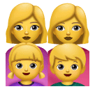 Facebook 👩‍👩‍👧‍👦 Family: Woman & Woman & Girl & Boy