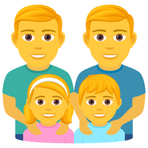Joypixels 👨‍👨‍👧‍👦 Family: Man & Man & Girl & Boy