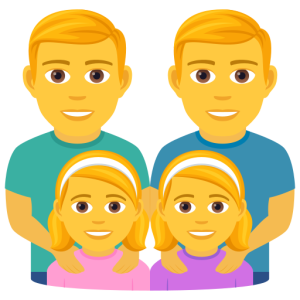 Joypixels 👨‍👨‍👧‍👧 Family: Man & Man & Girl & Girl
