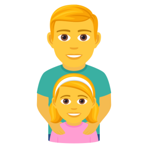 Joypixels 👨‍👧 Family: Man & Girl