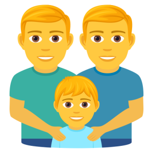 Joypixels 👨‍👨‍👦 Family: Man & Man & Boy