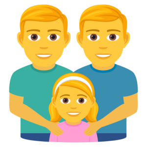 Joypixels 👨‍👨‍👧 Family: Man & Man & Girl
